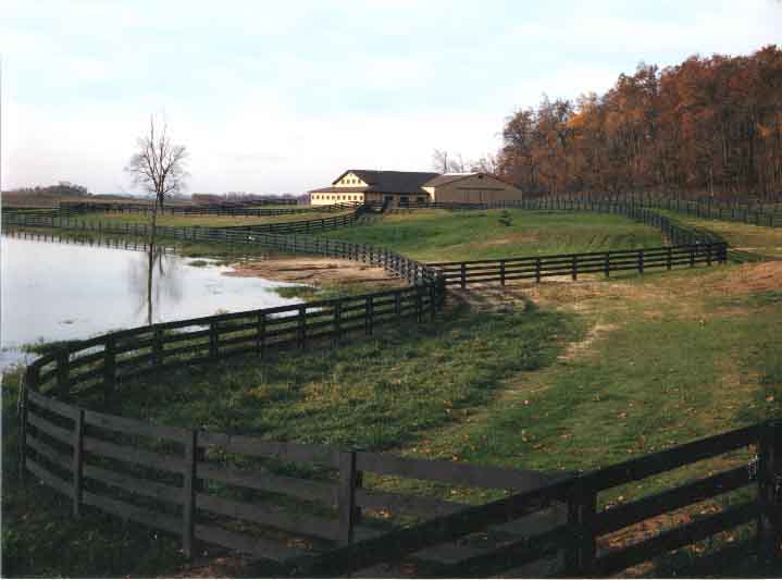 Proulx Fencing designed and installed pasture fences for horses in Michigan's Metamora Hunt Club area in Lapeer county.